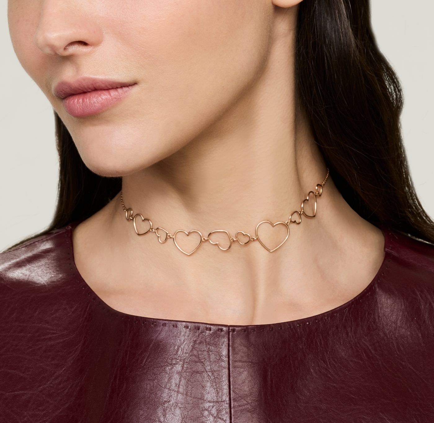 Choker con cuori a filo diversi 3