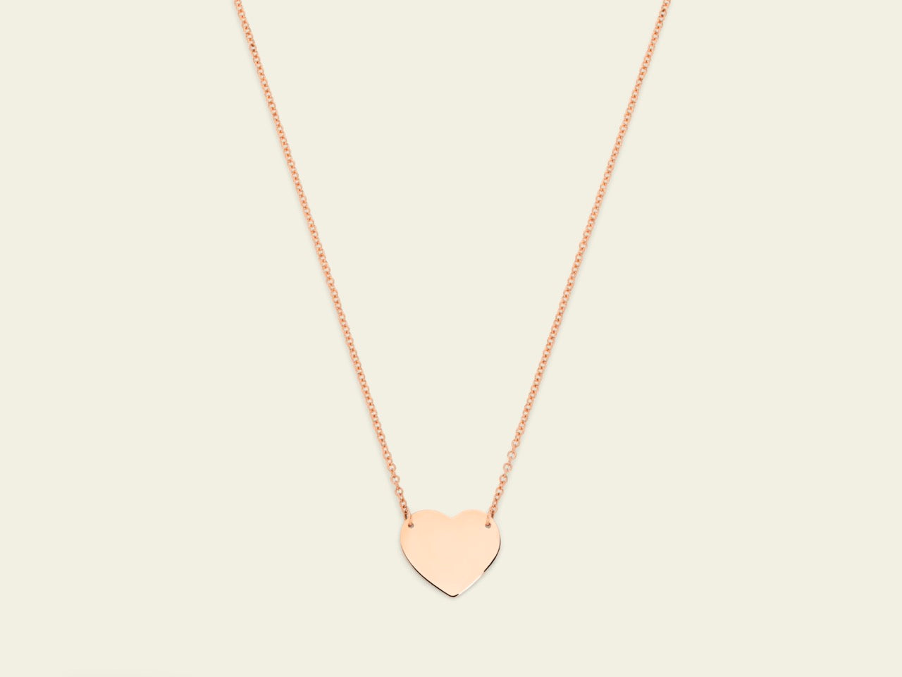 Collana con cuore a lastra