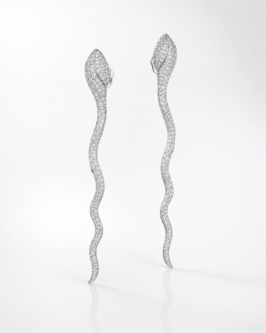 Orecchini Serpenti con Diamanti